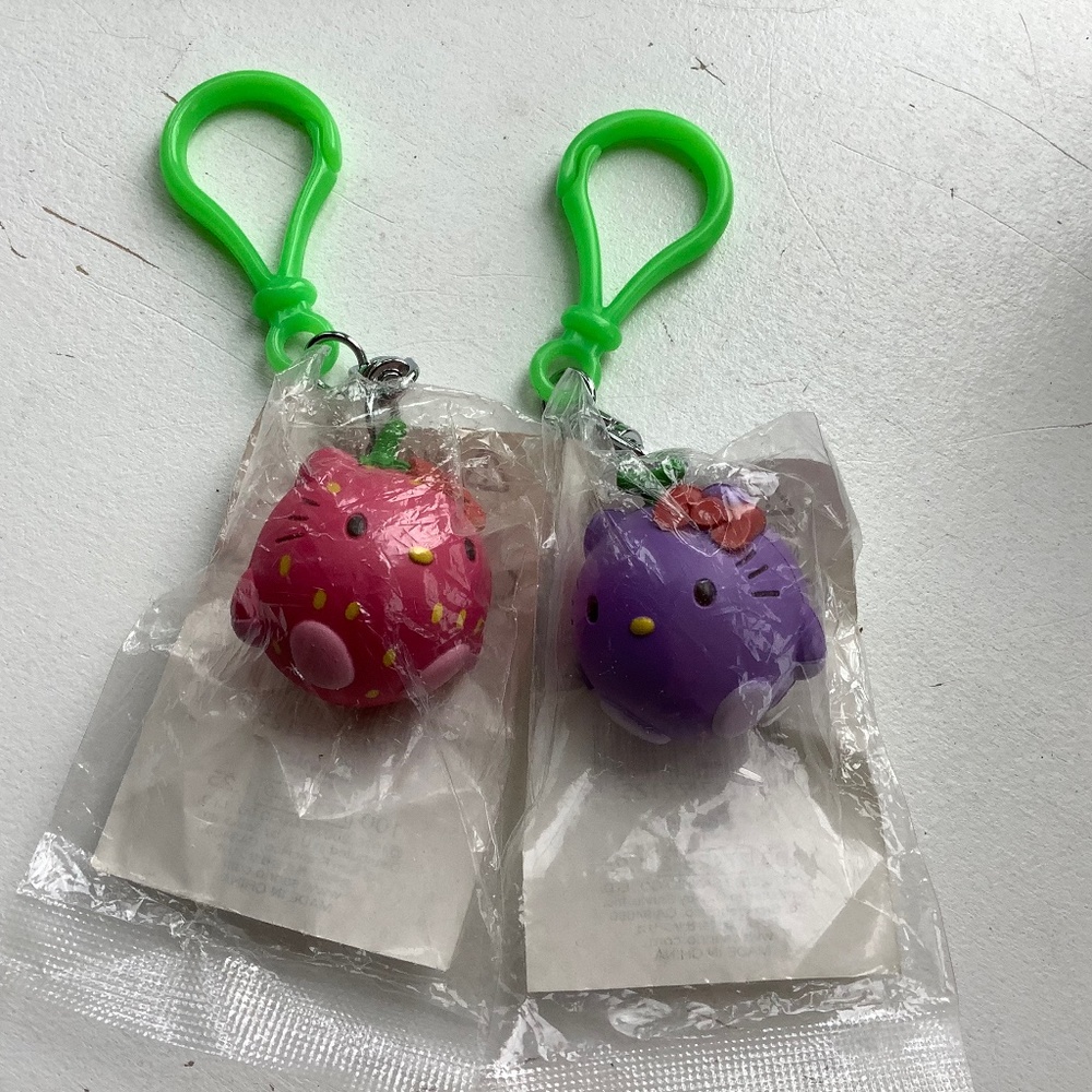 New in Package Sanrio Hello Kitty round keychains